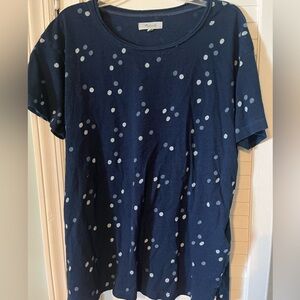 Blue spotted Madewell tee